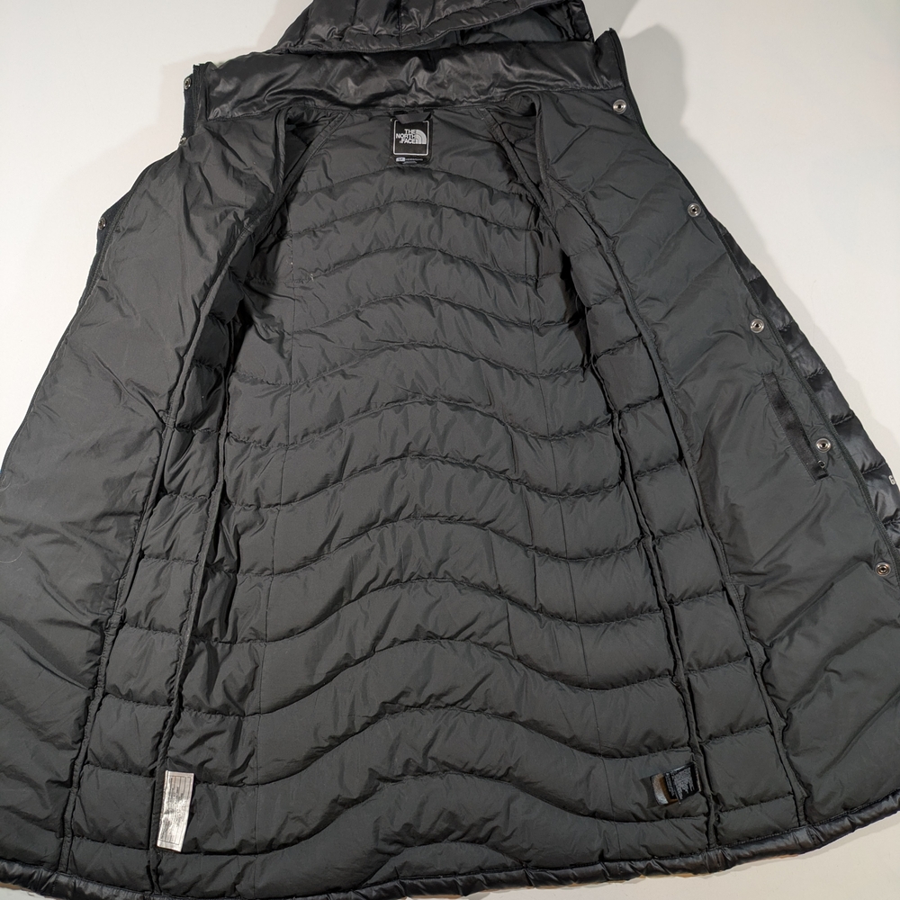 2011 The North Face 600 Women's Black Hooded Down Puffer Coat Size Small - Picture 8 of 16
